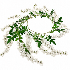 Un-Real 150cm White Wisteria Artificial Garland