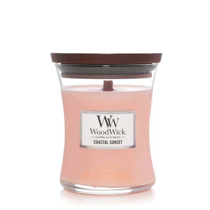WoodWick Coastal Sunset Scented Crafted Candle Glass Jar Soy Wax Medium