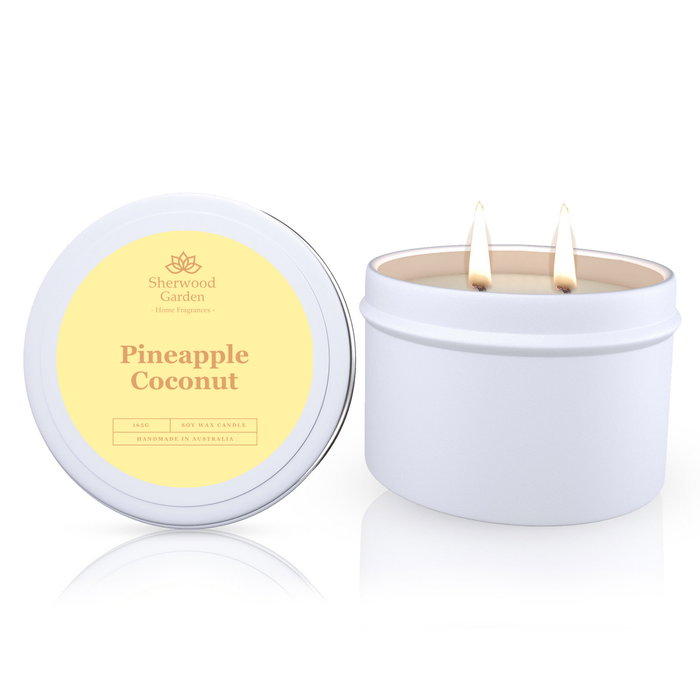 Pineapple Coconut Soy Candle Tin 165g