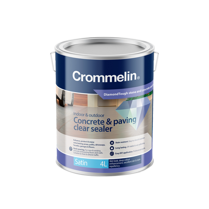 Crommelin 4L Satin DiamondCoat Paving And Concrete Sealer