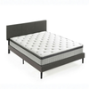 Zinus Queen Cambril Upholstered Bed Frame & Pocket Spring Mattress Set, 30cm Euro