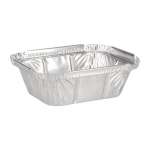 Fiesta Takeaway Foil Containers Rectangular 260ml 126x100mm Pack 1000