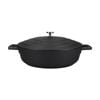 Mastercraft 4l Shallow Cast Aluminium Casserole Dish Cooking Pot Black 28cm