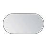 Attica 1500 x 750mm Black Matte Metal Framed Nobu Oval LED Mirror