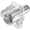 Hafele Clear Plastic Shelf Support - 48 Pack