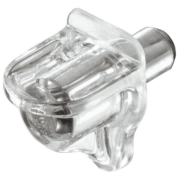 Hafele Clear Plastic Shelf Support - 48 Pack