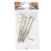 Taskmaster M6 x 80mm Nickel Plated JCB Connector Bolts - 4 Pack