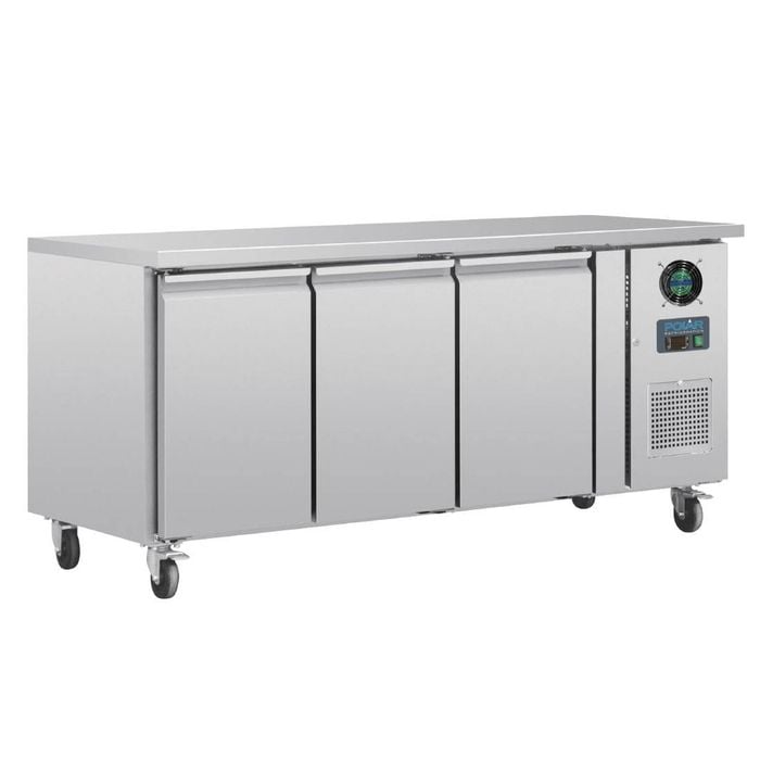 Polar U-series 3 Door Counter Freezer 417ltr - Under Bench Freezers (g600-a)