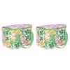 2PK Splosh Summer Pop Insulated Soft Lunch Tote Bag Storage 24x17cm Green