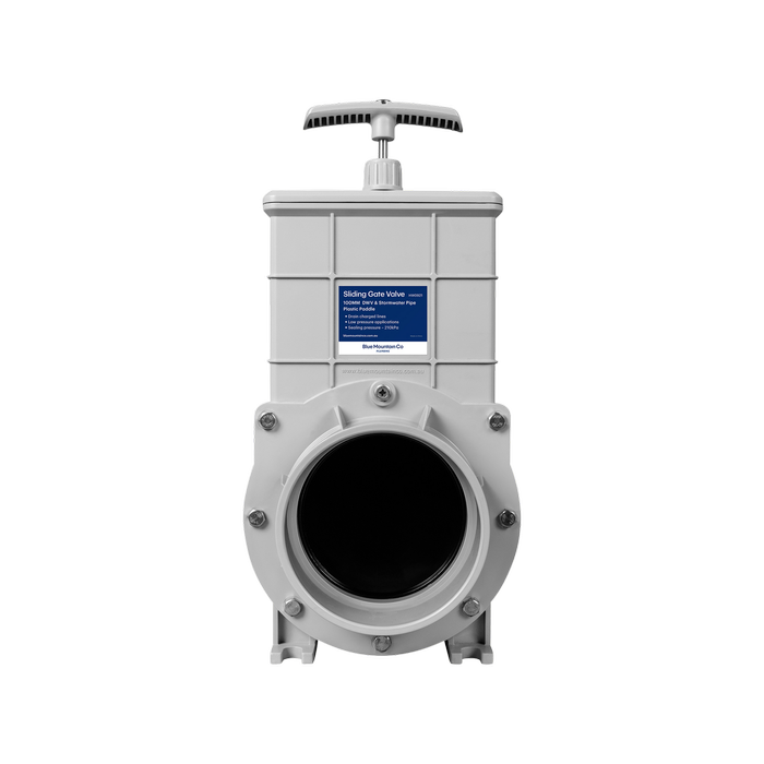 Rain Harvesting 100mm Sliding Gate Valve Plastic Paddle