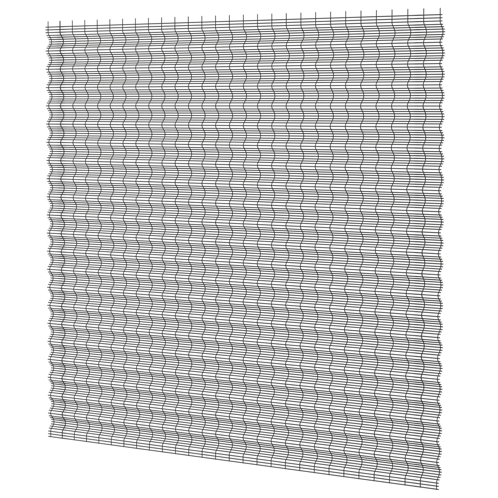 FenceLab 2400 x 2100mm Black Powdercoated Ngaru Anti-Climb Mesh