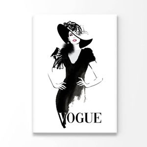 Girl With Hat Drawing  Print 100% Australian Made 90 x 120cm  (Acrylic)