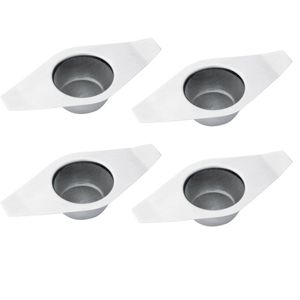 4x Avanti Stainless Steel Fine Mesh Tea Strainer With Drip Bowl