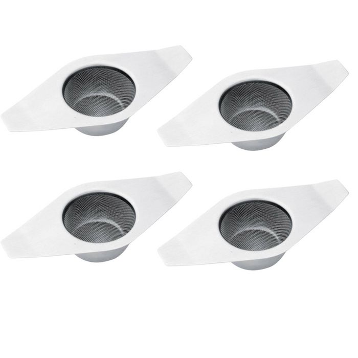 4x Avanti Stainless Steel Fine Mesh Tea Strainer With Drip Bowl