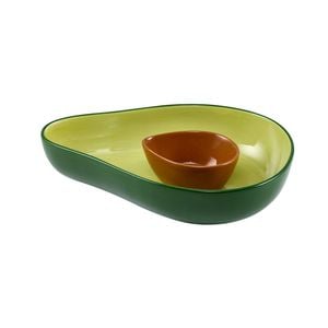 Adorn Living Avo Chip N Dip Plate