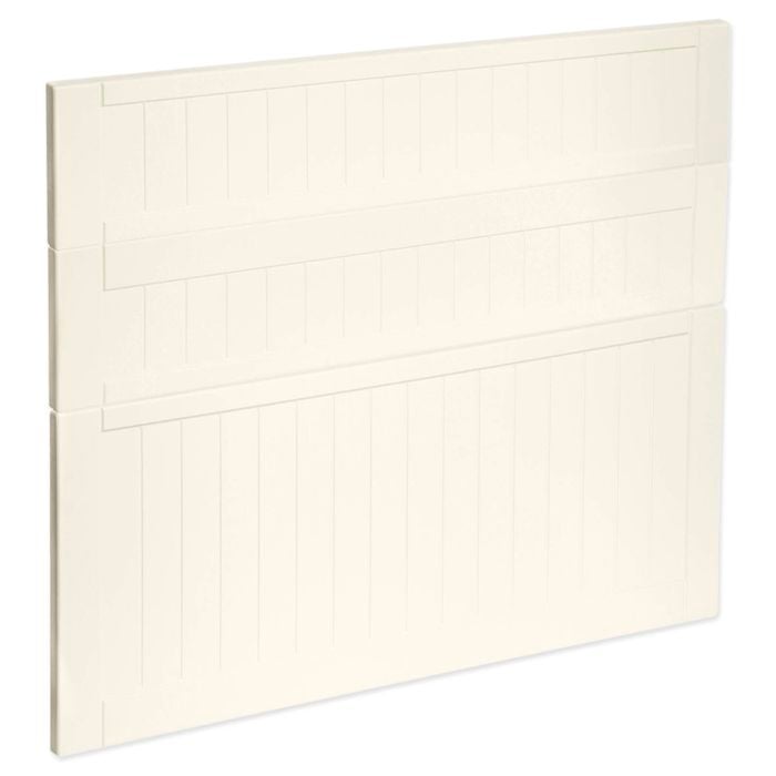 Kaboodle 900mm Antique White Country 3 Drawer Panels