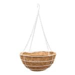 Jack 35cm White Granada Hanging Basket