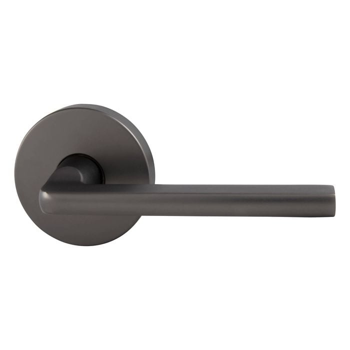 Gainsborough Avant with QuickFix Alba Passage Lever Set in Satin Graphite with Latch