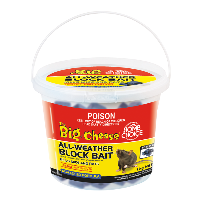 The Big Cheese 50 x 20g Home Choice All Weather Block Bait