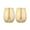 Tempa Aurora Set of 2 Glass Tumbler - Gold