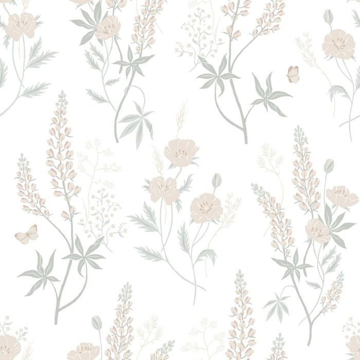 Wallpaper Trader Emma Wallpaper Roll 10.05m X 53cm, Pastel