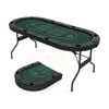 Costway 8-player Poker Table Foldable Card Board Green
