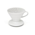Hario V60 - 02 Ceramic Coffee Dripper. Includes A Free Measuring Cup