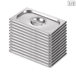 SOGA 12X GN 1/3 Pan Lids – Stainless Steel