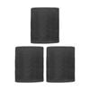 3PK Capri Non Slip Bath Mat Bathroom Floor Accessory Home Decor 45x75cm Black