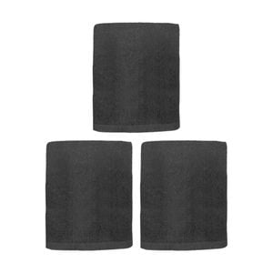 3PK Capri Non Slip Bath Mat Bathroom Floor Accessory Home Decor 45x75cm Black