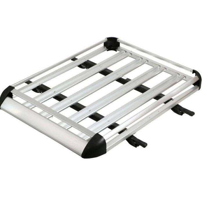 Bargene 1.4M Aluminium Alloy Car 4WD 4x4 Roof Rack Basket Cargo Luggage Carrier Box Bar Silver