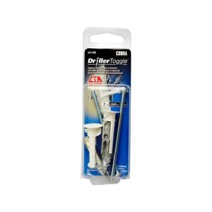 Cobra 4 x 75mm Anchor DrillerToggle Screws - Pack of 2