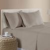 Bloomington 400TC Bamboo Cotton Premium Sheet Set 40cm Wall Tan Queen