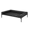 Pawz Elevated Dog Bed Large Breathable Three Sided Bolster for Outdoor Black