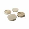 Surface Gard 44mm Round Rubber Castor Cups - 4 Pack