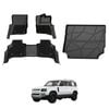 AUSGO Double-Layer Floor Mats & Boot Liner Set for Land Rover Defender L663 110 5-Seat 2020-Onwards Car Floor Liners Cargo Mat