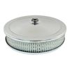 9" X 2" Air Cleaner Kit Chrome to Suit 2-5/8" Neck Carburettor suits 2 Barrel