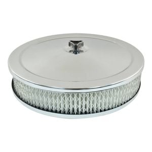 9" X 2" Air Cleaner Kit Chrome to Suit 2-5/8" Neck Carburettor suits 2 Barrel