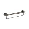 evekare 600mm Gunmetal Grab Rail With Towel Holder