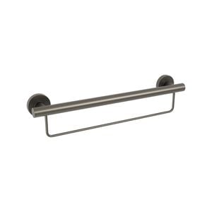 evekare 600mm Gunmetal Grab Rail With Towel Holder