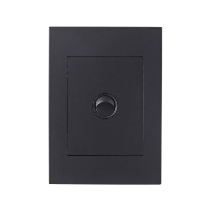 HPM 10A Grey Matte VIVO 1 Gang Vertical Rocker Switch