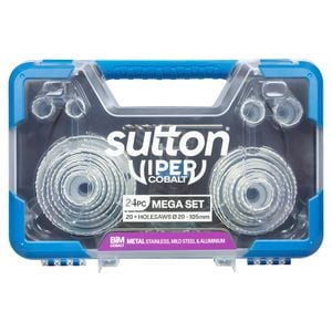 Sutton Tools 24 Piece Bi-Metal Viper Cobalt Mega Holesaw Set