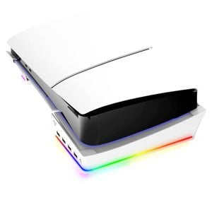 Laser PS5 Slim RGB Console Stand With USB Ports