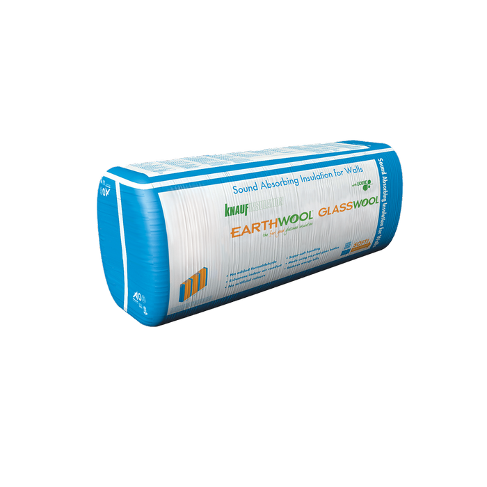 Earthwool glasswool R1.9 75mm x 600mm x 2700mm 22.70m² Acoustic Wall Insulation Batt - Pack Of 14