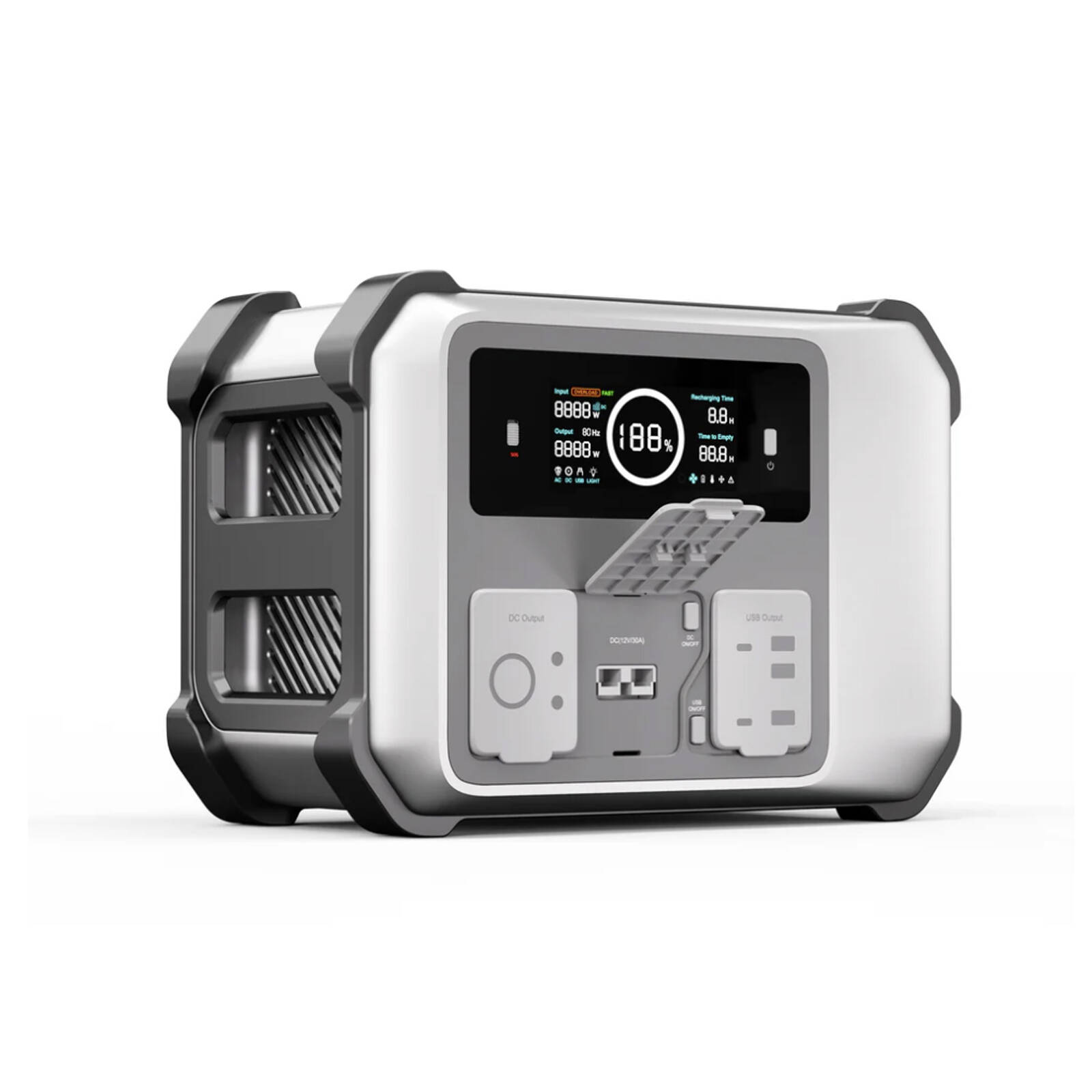 ZLOS Portable Power station built in 1240Wh (100A@12V) battery with max 1200W AC output and high power DC output ( 30A@12V) product image