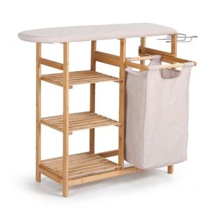 Artiss Laundry Hamper Laundry Basket Organizer With Ironing Board Bamboo