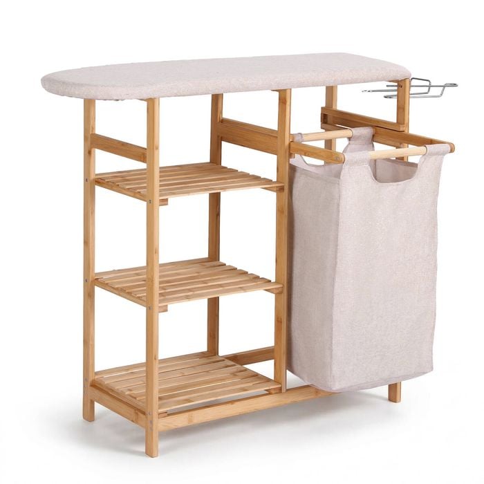 Artiss Laundry Hamper Laundry Basket Organizer With Ironing Board Bamboo