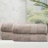 Renee Taylor 4 Piece Bamboo Cotton Bath Sheet Pewter