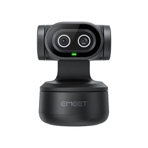 Emeet Pixy Dual-Camera AI 4K UHD Webcam Pan-Tilt-Zoom For Mac/Windows USB Black
