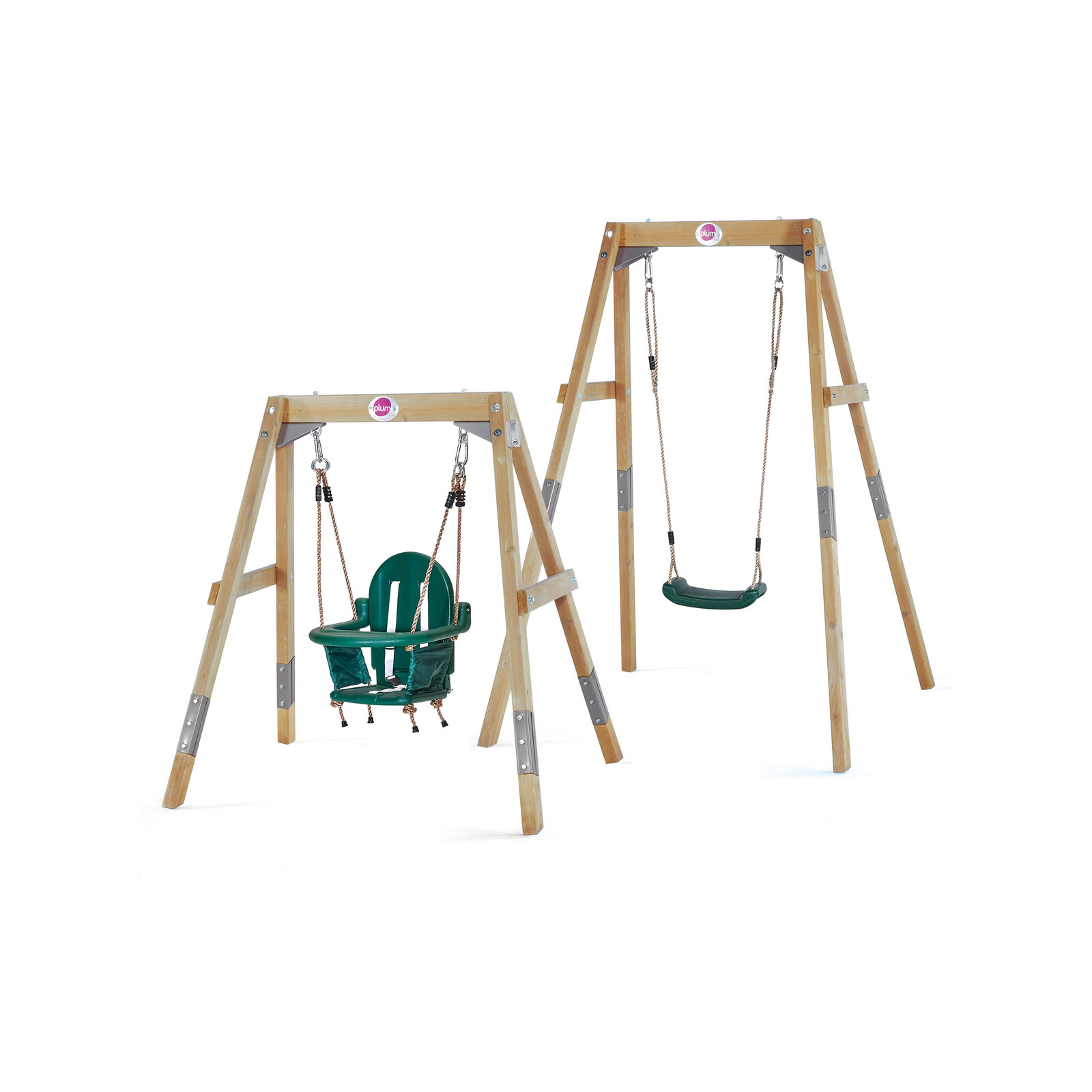 Plum 2 In 1 Wooden Growing Swing Set Bunnings Australia